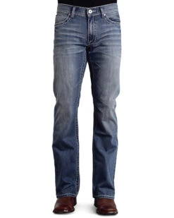 Stetson Rock Fit Frayed X Stitched Jeans -Optimal Clothing Store 010D66 S1 P2