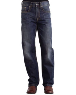 Stetson Modern Fit Curved "X" Stitched Jeans -Optimal Clothing Store 010D81 CU P2