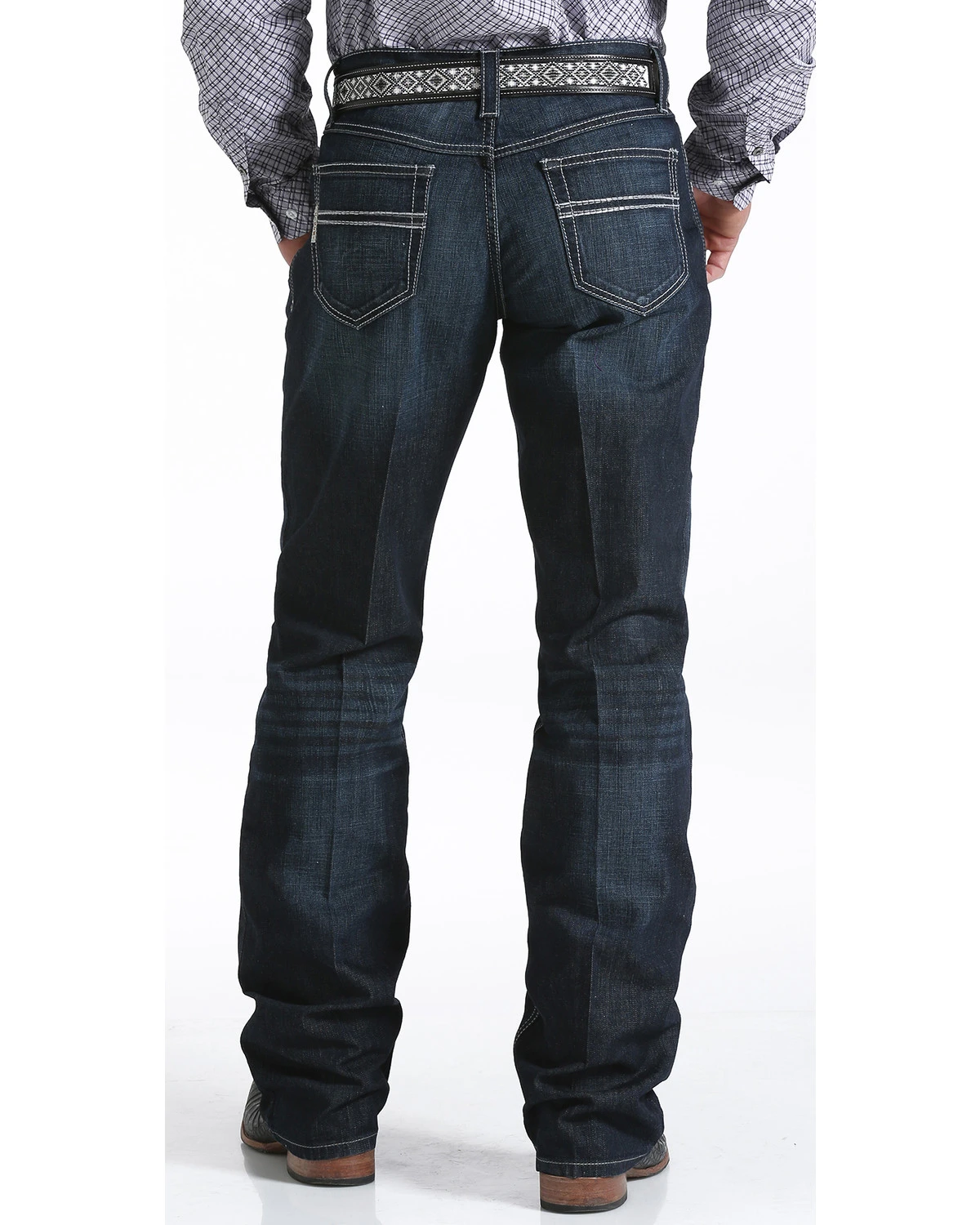 Cinch Men's Carter 2.4 Dark Wash Mid Rise Relaxed Bootcut Performance Jeans 1 Cinch Men's Carter 2.4 Dark Wash Mid Rise Relaxed Bootcut Performance Jeans