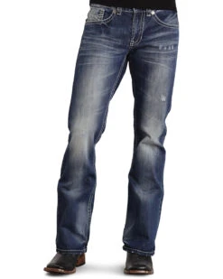 Stetson Rock Fit Bold X Stitched Jeans - Big & Tall -Optimal Clothing Store 013734 CU P2