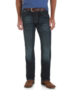 Wrangler Retro Men's Lakeport Straight Leg Jeans - Slim Fit - Big & Tall -Optimal Clothing Store 013917 N9 P2