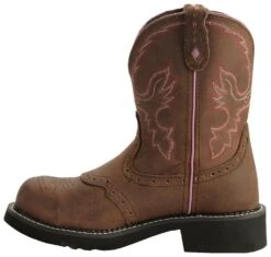Justin Gypsy Women's Wanette 8" EH Work Boots - Steel Toe -Optimal Clothing Store 045N66 BR LT