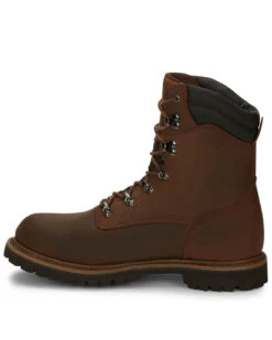 Chippewa Men's Heavy Duty Waterproof & Insulated Aged Bark 8" Work Boots - Round Toe -Optimal Clothing Store 050G25 D7 P3
