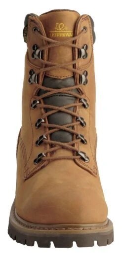 Chippewa Men's Heavy Duty Waterproof & Insulated Aged Bark 8" Work Boots - Steel Toe -Optimal Clothing Store 050G26 D7 FT