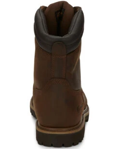 Chippewa Men's Heavy Duty Waterproof & Insulated Aged Bark 8" Work Boots - Steel Toe -Optimal Clothing Store 050G26 D7 P4