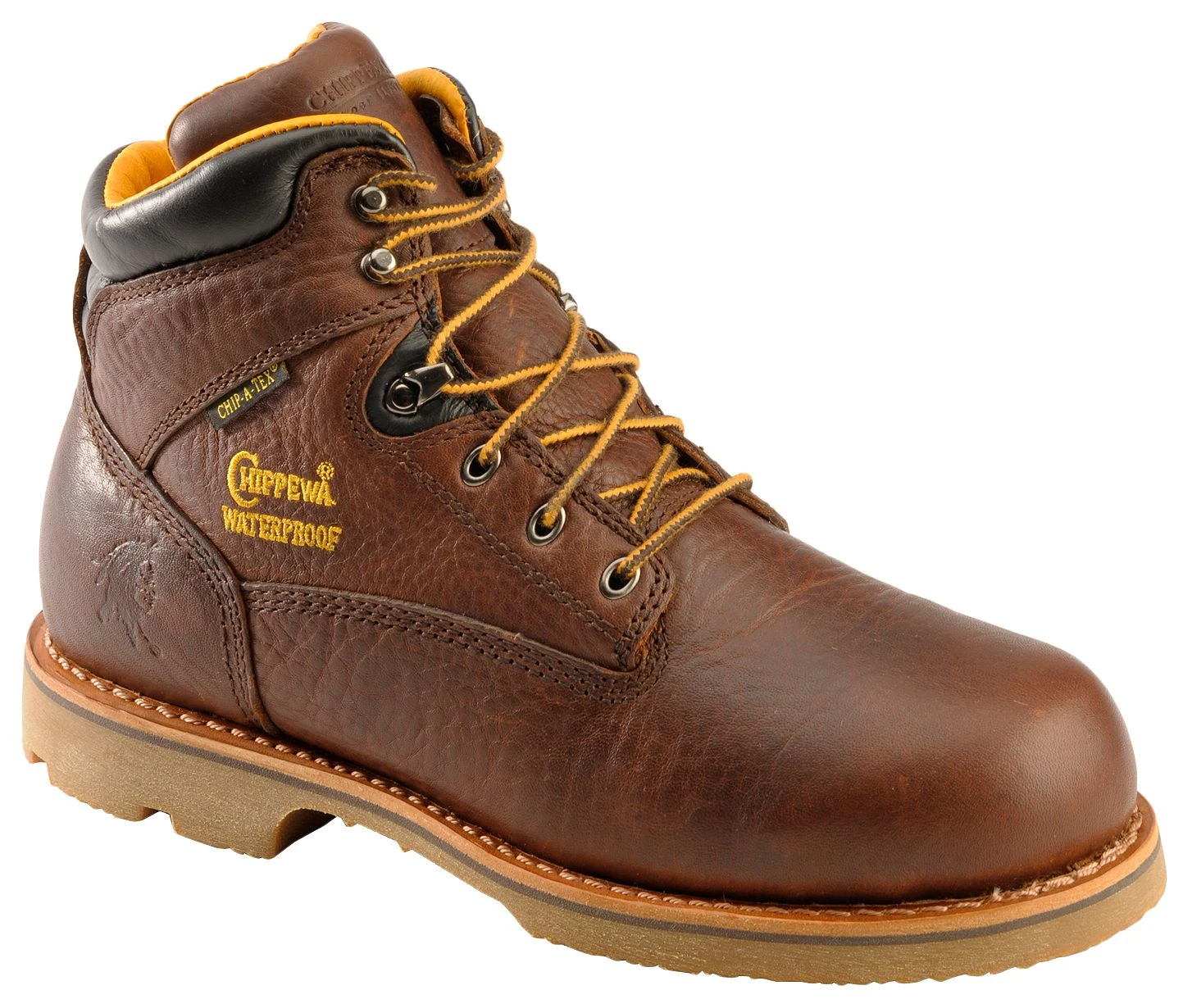 Chippewa Men's Waterproof & Insulated 6" Lace-Up Work Boots - Round Toe 1 Chippewa Men's Waterproof & Insulated 6" Lace-Up Work Boots - Round Toe