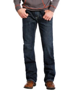 Rock & Roll Denim Men's FR Double Barrel Relaxed Fit Bootcut Jeans -Optimal Clothing Store 0864K2 88 P2