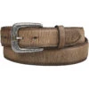 Lucchese Men's Tan Mad Dog Goat Leather Belt