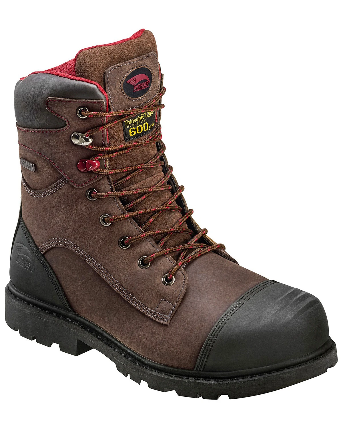 Avenger Men's Waterproof Lace-Up Work Boots - Composite Toe 1 Avenger Men's Waterproof Lace-Up Work Boots - Composite Toe