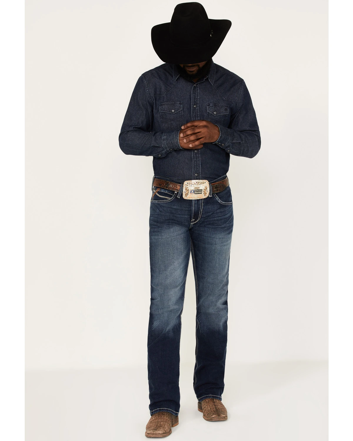 Ariat Men's Dark Wash M7 Ralston Mission Bootcut Jeans 1 Ariat Men's Dark Wash M7 Ralston Mission Bootcut Jeans