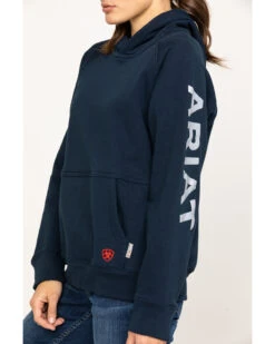 Ariat Women's FR Primo Fleece Logo Hooded Sweatshirt 9 Ariat Women's FR Primo Fleece Logo Hooded Sweatshirt -Optimal Clothing Store 2000281180 410 P4