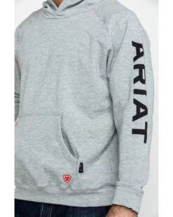 Ariat Men's FR Primo Fleece Logo Hooded Work Sweatshirt 9 Ariat Men's FR Primo Fleece Logo Hooded Work Sweatshirt -Optimal Clothing Store 2000281958 070 P4