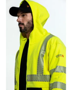 Ariat Men's FR Hi-Vis Full Zip Work Hooded Jacket 10 Ariat Men's FR Hi-Vis Full Zip Work Hooded Jacket -Optimal Clothing Store 2000281961 730 P5