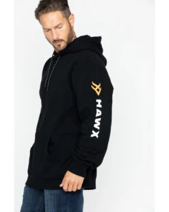 Hawx Men's Logo Sleeve Hooded Work Sweatshirt - Tall -Optimal Clothing Store 2000284107 001 P4