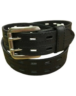 Danbury Men's Leather Prong Rollar Bar Work Belt