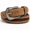 Cody James Men's Hair-On Praying Cowboy Concho Western Belt