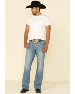 Cody James Men's Hamshackle Light Wash Stretch Relaxed Boot Jeans -Optimal Clothing Store 2000295747 400 P5