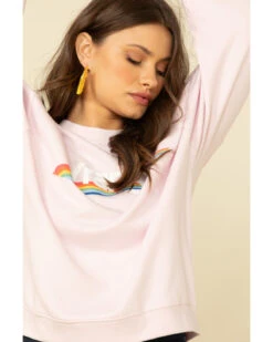 Wrangler Retro Women's Lilac High Rib Pullover -Optimal Clothing Store 2000308273 530 P4