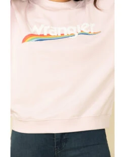 Wrangler Retro Women's Lilac High Rib Pullover -Optimal Clothing Store 2000308273 530 P5