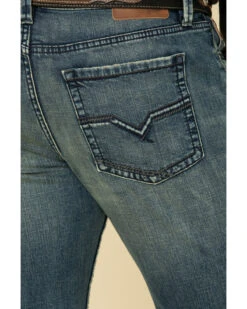 Moonshine Spirit Men's Deep Pockets Dark Wash Stretch Slim Boot Jeans -Optimal Clothing Store 2000312838 400 P5