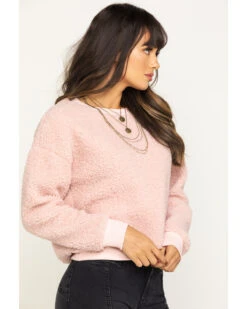Eyeshadow Women's Fuzzy Sweatshirt -Optimal Clothing Store 2000313198 650 P5