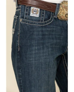 Cinch Men's White Label Performance Dark Relaxed Straight Jeans -Optimal Clothing Store 2000323611 402 P5