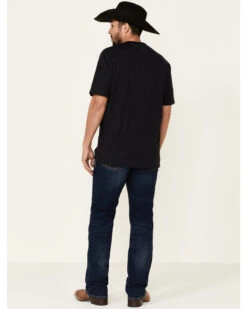 Cinch Men's Ian Rinse Dark Performance Stretch Slim Bootcut Jeans -Optimal Clothing Store 2000330782 402 P3