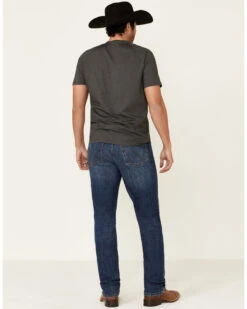 Wrangler Retro Premium Men's Platte Dark Stretch Slim Straight Jeans -Optimal Clothing Store 2000331419 400 P3