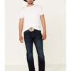 Rock 47 By Wrangler Men's Boogie Woogie Dark Stretch Slim Straight Jeans