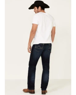 Rock 47 By Wrangler Men's Boogie Woogie Dark Stretch Slim Straight Jeans -Optimal Clothing Store 2000331422 400 P3