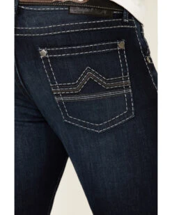 Rock 47 By Wrangler Men's Boogie Woogie Dark Stretch Slim Straight Jeans -Optimal Clothing Store 2000331422 400 P4