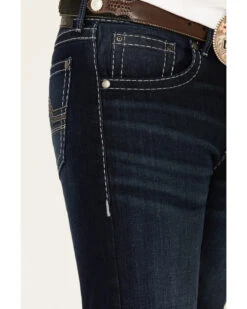 Rock 47 By Wrangler Men's Boogie Woogie Dark Stretch Slim Straight Jeans -Optimal Clothing Store 2000331422 400 P5