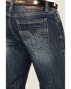 Rock & Roll Denim Men's Dark Double Barrel Relaxed Straight Leg Jeans 8 Rock & Roll Denim Men's Dark Double Barrel Relaxed Straight Leg Jeans -Optimal Clothing Store 2000333350 400 P4