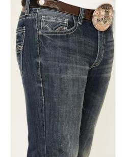 Rock & Roll Denim Men's Dark Double Barrel Relaxed Straight Leg Jeans 9 Rock & Roll Denim Men's Dark Double Barrel Relaxed Straight Leg Jeans -Optimal Clothing Store 2000333350 400 P5