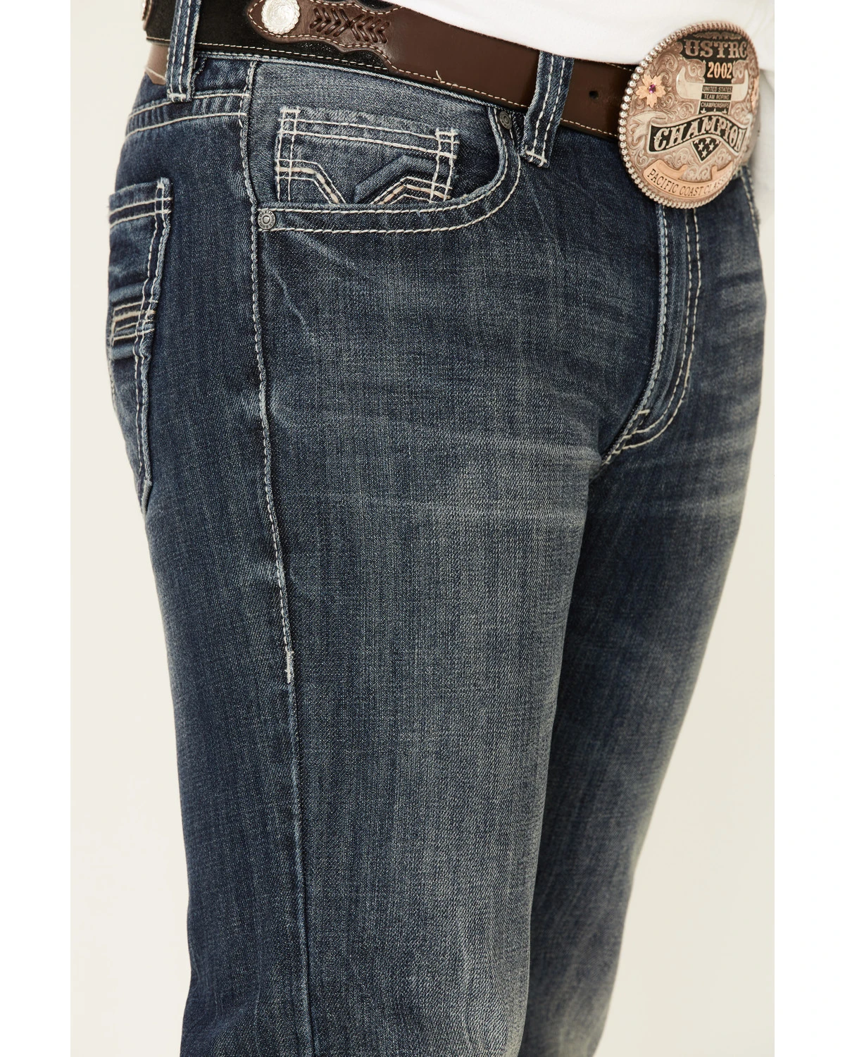 Rock & Roll Denim Men's Dark Double Barrel Relaxed Straight Leg Jeans 5 Rock & Roll Denim Men's Dark Double Barrel Relaxed Straight Leg Jeans - Image 5