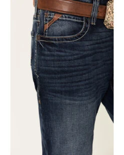 Ariat Men's M4 Denali Malone Dark Stretch Stackable Relaxed Straight Jeans -Optimal Clothing Store 2000333947 400 P5