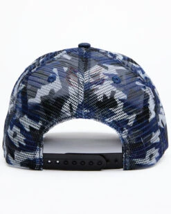 Hawx Men's Navy Camo Logo Mesh-Back Ball Cap -Optimal Clothing Store 2000335175 410 P3