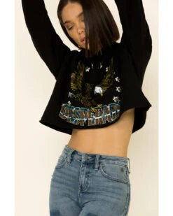 Country Deep Women's Desperado Cropped Hooded Sweatshirt -Optimal Clothing Store 2000335281 001 P4