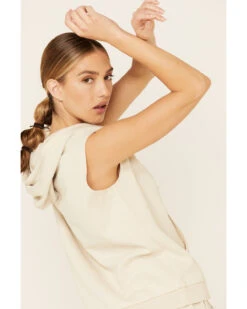 Beyond The Radar Women's Cloud Tie Dye Hooded Tank -Optimal Clothing Store 2000336355 103 P5