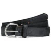 Silver Creek Men's Black Classic Western Belt