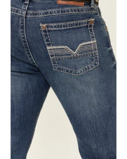 Rock 47 By Wrangler Men's Melody Medium Wash Stretch Slim Bootcut Jeans -Optimal Clothing Store 2000342099 400 P3