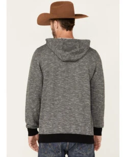 Cody James Men's Heather Black Embroidered Logo Sleeve Pullover Hooded Sweatshirt -Optimal Clothing Store 2000342814 001 P4