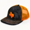 Oil Field Hats Men's Kryptek & Orange Texas State Patch Mesh-Back Ball Cap