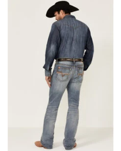 Cody James Core Men's Bear Down Light Wash Stretch Slim Bootcut Jeans -Optimal Clothing Store 2000351786 400 P3