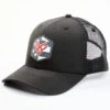 Hawx Men's Black Flag Hectagon Logo Patch Mesh-Back Ball Cap