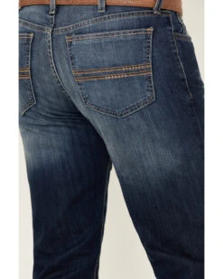 Cinch Men's Silver Label Medium Stonewash Performance Stretch Slim Straight Jeans -Optimal Clothing Store 2000355892 402 P4