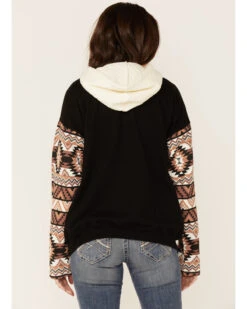 Paramount Network's Yellowstone Women's Mauve Southwestern Sleeve Hoodie Pullover 6 Paramount Network's Yellowstone Women's Mauve Southwestern Sleeve Hoodie Pullover -Optimal Clothing Store 2000356684 661 P3