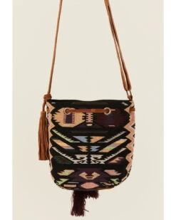 Prime Time Jewelry Women's Southwestern Pattern Canvas Bucket Bag -Optimal Clothing Store 2000357081 280 P3