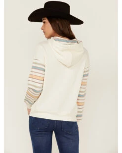 RANK 45 Women's Contrast Serape Sleeve Pullover Hoodie -Optimal Clothing Store 2000358412 103 P4