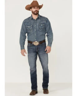 Cody James Men's Moonlight Medium Wash Stretch Slim Straight Jeans